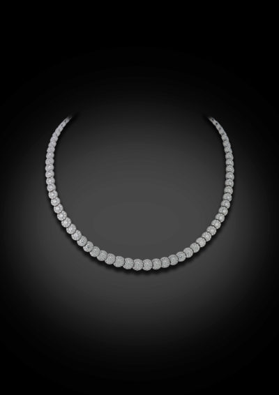 Collier rivière de diamants de la collection 'Pavé Nouveau'.